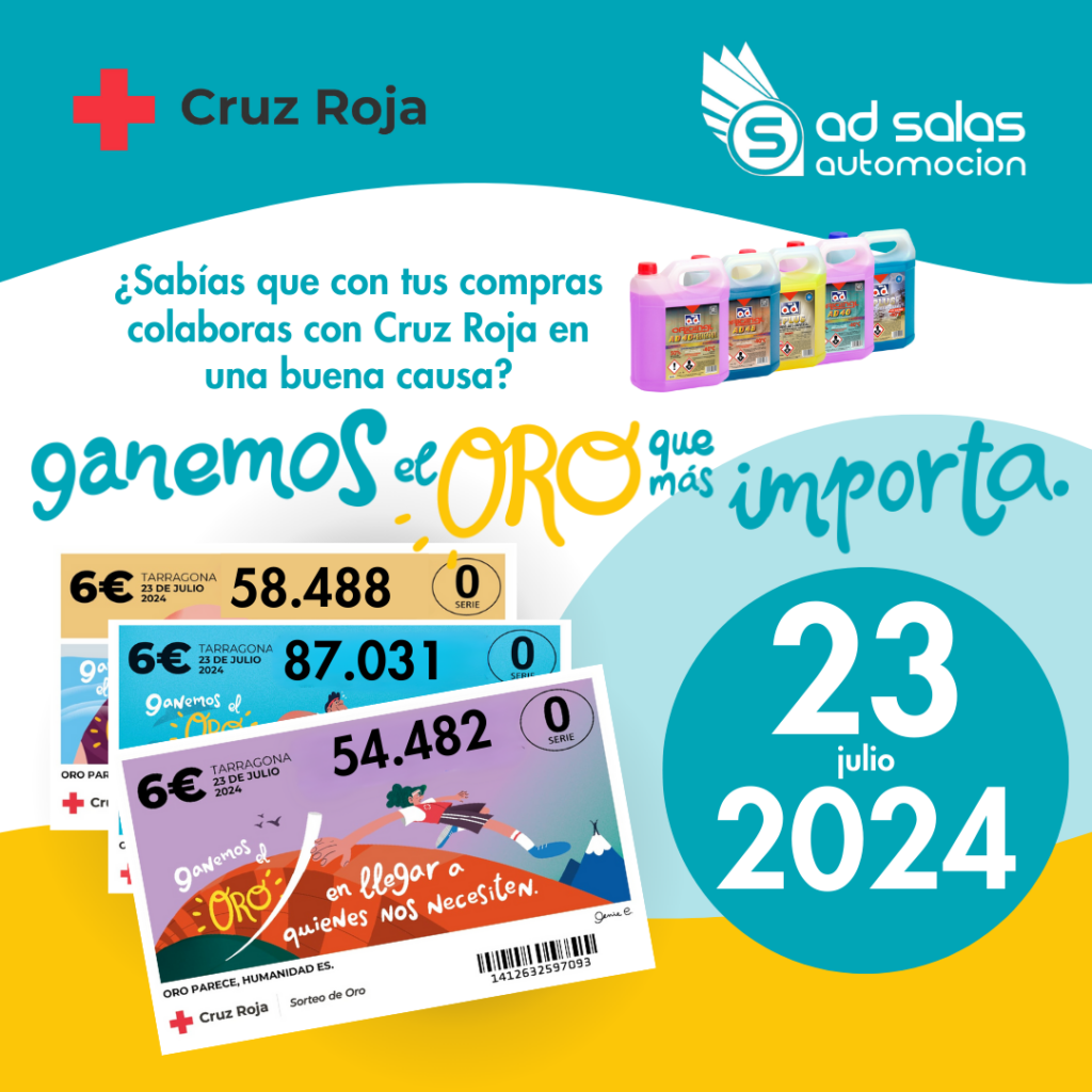 Adsalas - Colaboramos con Cruz Roja en el Sorteo del Oro 2024